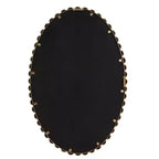 Miroir mural ovale Uttermost Serna Or ancien 20 x 30 à perles