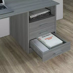 Bureau d'ordinateur classique avec plusieurs tiroirs - Techni Mobili
