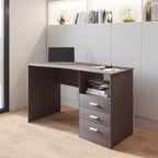 Bureau d'ordinateur classique avec plusieurs tiroirs - Techni Mobili