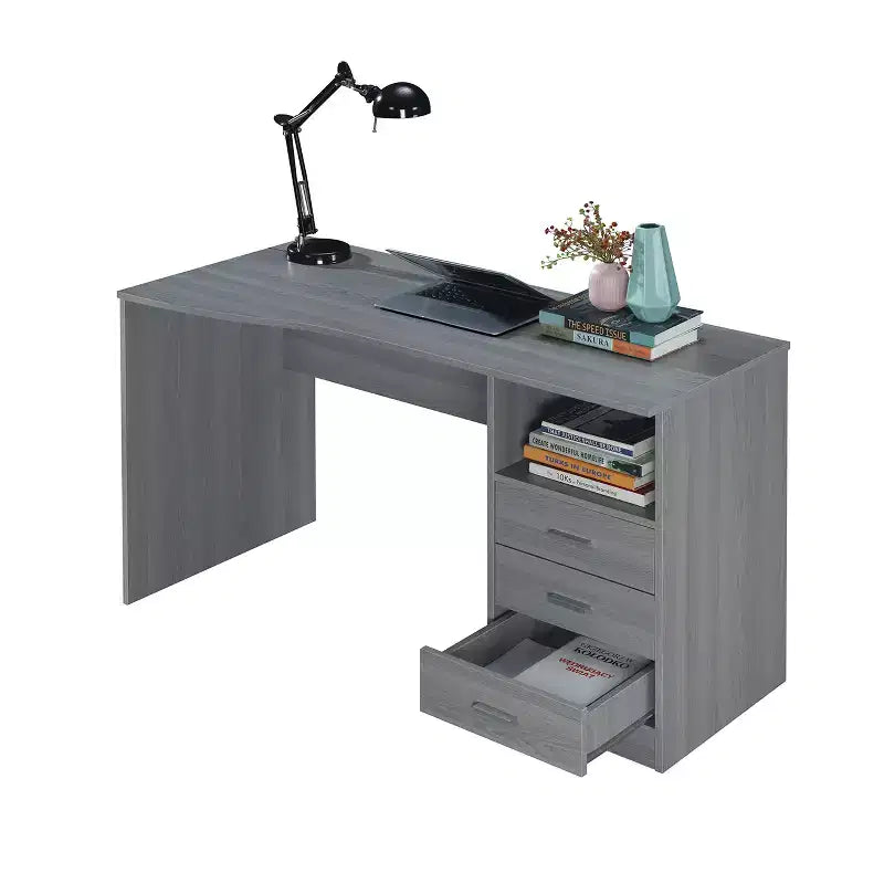 Bureau d'ordinateur classique avec plusieurs tiroirs - Techni Mobili