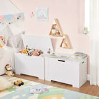 Banc de rangement style ferme de 75,9 cm de large avec 2 charnières de sécurité, banc à chaussures d'entrée pour l'organisation de la maison