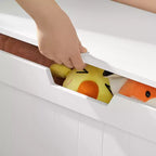 Banc de rangement style ferme de 75,9 cm de large avec 2 charnières de sécurité, banc à chaussures d'entrée pour l'organisation de la maison