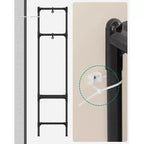 SONGMICS Portant à Vêtements Robuste 165 cm Armoire Portable Autonome avec Barres de Suspension et Étagères Charge Totale 110 kg Noir
