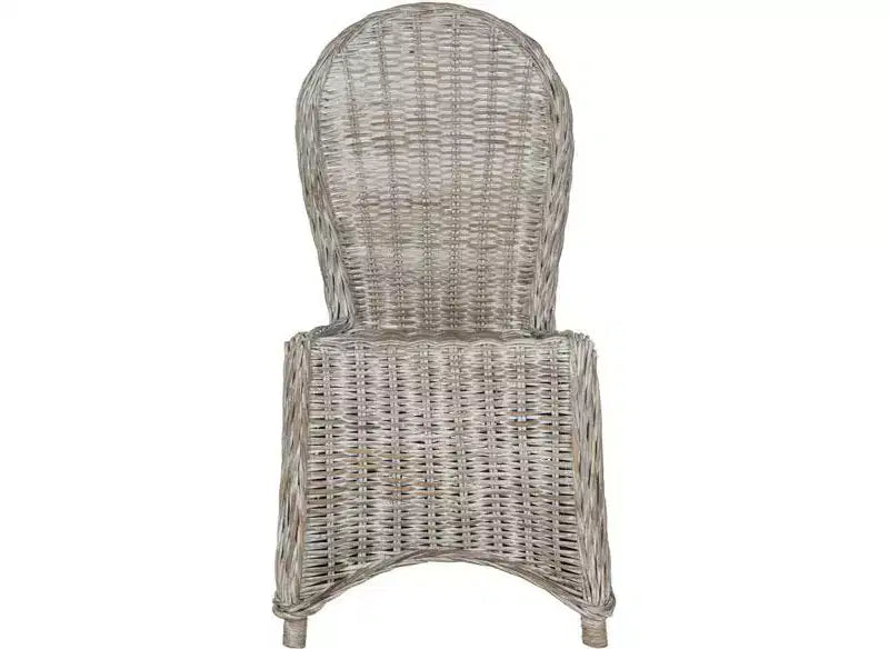 Chaise de salle à manger en osier Idola 19 H (Lot de 2) - SEA7004 - Blanc délavé - Safavieh