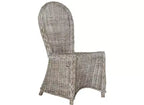 Chaise de salle à manger en osier Idola 19 H (Lot de 2) - SEA7004 - Blanc délavé - Safavieh