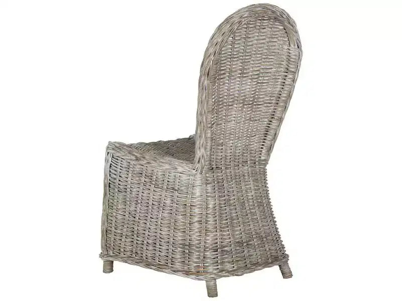 Chaise de salle à manger en osier Idola 19 H (Lot de 2) - SEA7004 - Blanc délavé - Safavieh