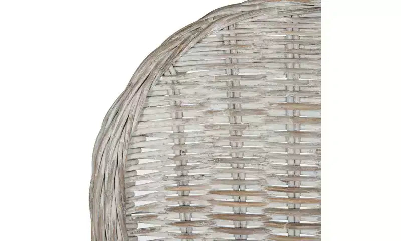 Chaise de salle à manger en osier Idola 19 H (Lot de 2) - SEA7004 - Blanc délavé - Safavieh
