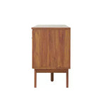 JONATHAN Y TVS1002A Meuble TV Finley de style Ferme de 149,86 cm avec tiroir et portes de rangement, convient aux téléviseurs jusqu'à 165,1 cm, avec gestion des câbles