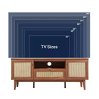 JONATHAN Y TVS1002A Meuble TV Finley de style Ferme de 149,86 cm avec tiroir et portes de rangement, convient aux téléviseurs jusqu'à 165,1 cm, avec gestion des câbles