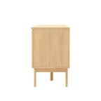 JONATHAN Y TVS1002A Meuble TV Finley de style Ferme de 149,86 cm avec tiroir et portes de rangement, convient aux téléviseurs jusqu'à 165,1 cm, avec gestion des câbles