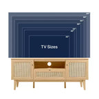 JONATHAN Y TVS1002A Meuble TV Finley de style Ferme de 149,86 cm avec tiroir et portes de rangement, convient aux téléviseurs jusqu'à 165,1 cm, avec gestion des câbles