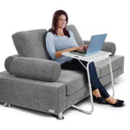 Lexi Home My Comfy Table TV Pliante Ajustable - Blanc