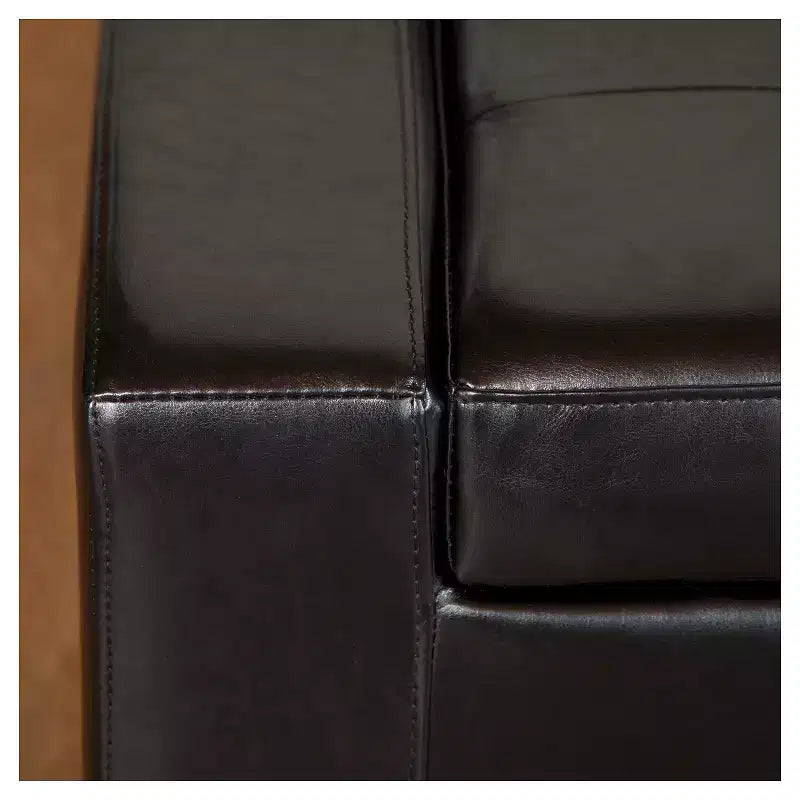 Banc ottoman de rangement en cuir Guernsey - Christopher Knight Home