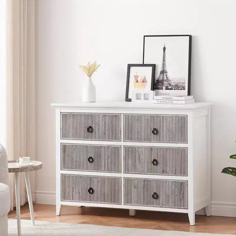 Whizmax Dresser for Bedroom with 5 Drawers, Wide Chest of Drawers, Long Wooden Dresser for Bedroom, Living Room, Hallway, Nursery
