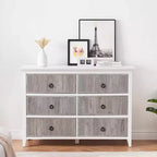 Commode Whizmax pour chambre avec 5 tiroirs, commode large, longue commode en bois pour chambre, salon, couloir, chambre d'enfant