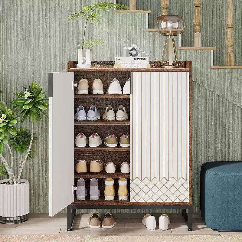 Meuble à Chaussures Lantine à 5 Niveaux