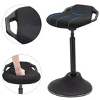 SONGMICS Chaise de bureau debout, tabouret debout ergonomique réglable, chaise d'équilibre pivotante, coussin inférieur antidérapant