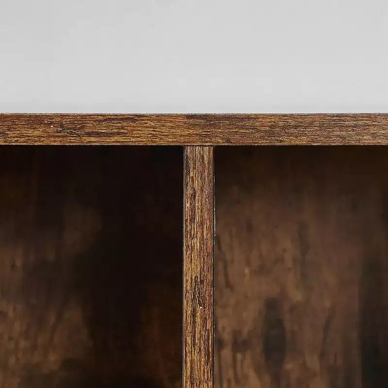 Étagère à 3 niveaux VECELO, bibliothèque en bois et étagères à livres