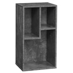 Étagère à 3 niveaux VECELO, bibliothèque en bois et étagères à livres