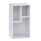 Étagère à 3 niveaux VECELO, bibliothèque en bois et étagères à livres