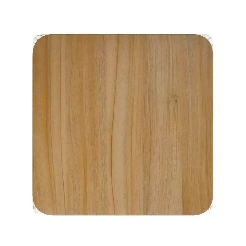 Pouf de rangement avec plateau en bois - HomePop