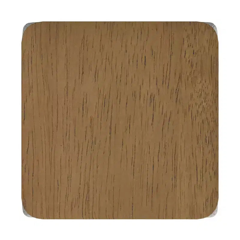 Pouf de rangement avec plateau en bois - HomePop