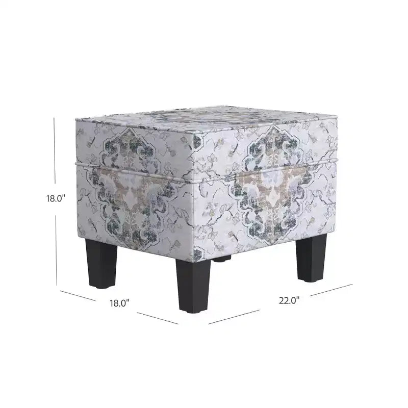 Ottoman de rangement moyen - HomePop