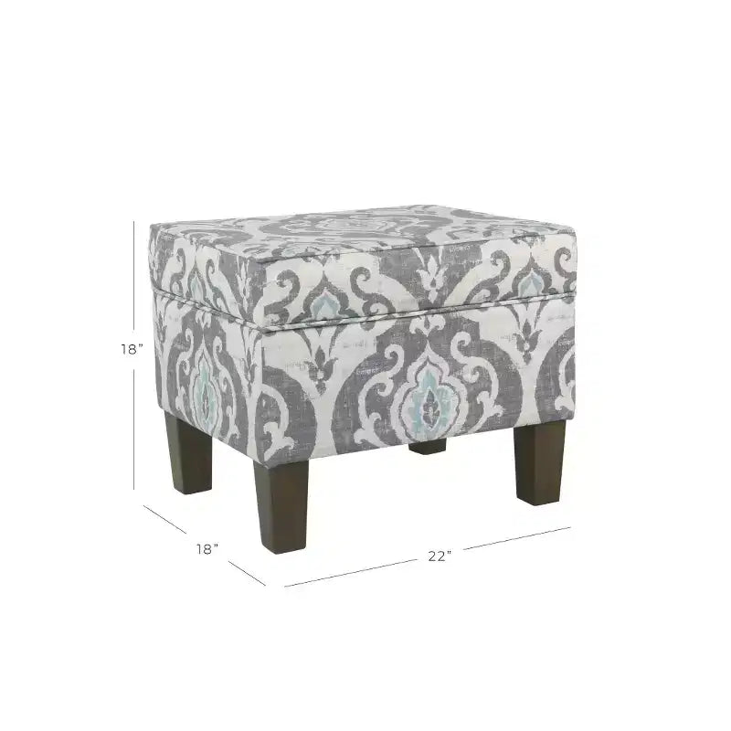 Ottoman de rangement moyen - HomePop