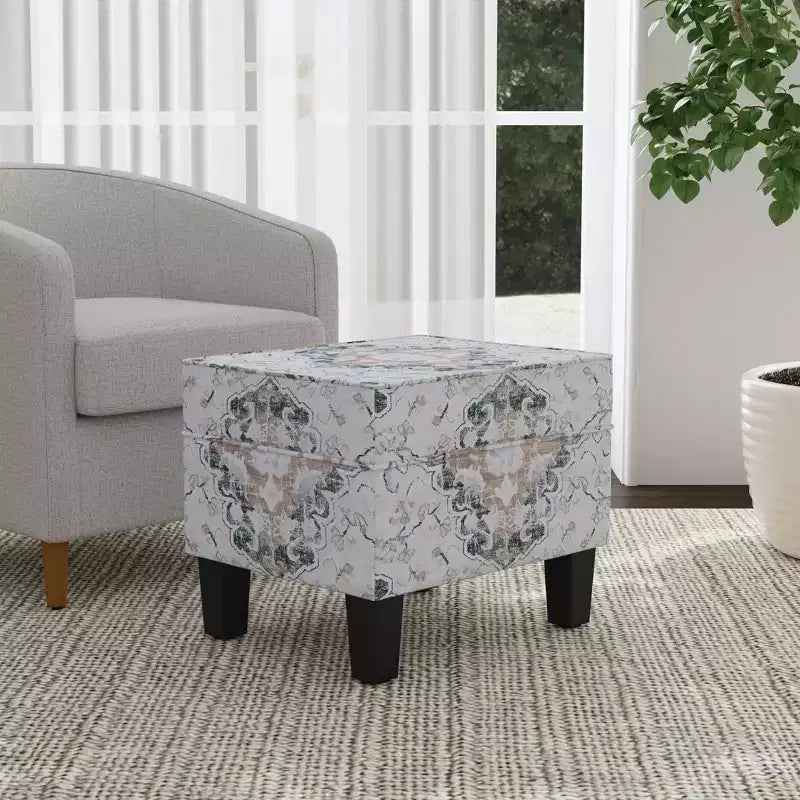 Ottoman de rangement moyen - HomePop
