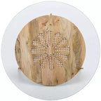 Table basse ronde Flora - Naturel/Laiton - Safavieh