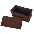 Hasting Home Pouf de rangement pliant de 30 po avec bac amovible