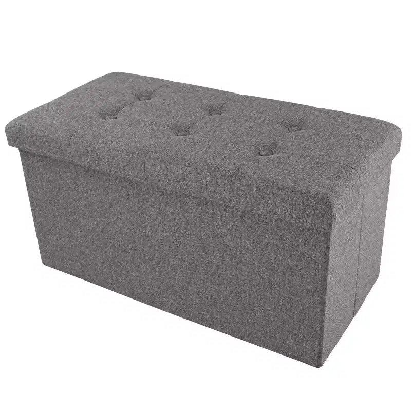 Hasting Home Pouf de rangement pliant de 30 po avec bac amovible