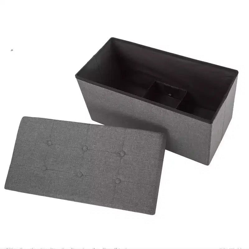 Hasting Home Pouf de rangement pliant de 30 po avec bac amovible