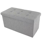 Hasting Home Pouf de rangement pliant de 30 po avec bac amovible