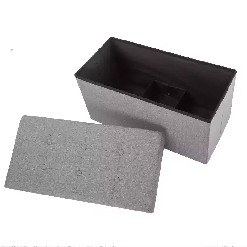 Hasting Home Pouf de rangement pliant de 30 po avec bac amovible
