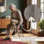 Tabouret pliant sans dossier Hasting Home de 45 cm avec capacité de 102 kg