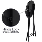 Tabouret pliant sans dossier Hasting Home de 45 cm avec capacité de 102 kg