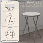 Tabouret pliant sans dossier Hasting Home de 45 cm avec capacité de 102 kg