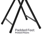 Tabouret pliant sans dossier Hasting Home de 45 cm avec capacité de 102 kg