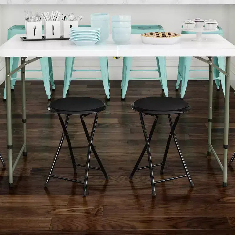 Tabouret pliant sans dossier Hasting Home de 45 cm avec capacité de 102 kg
