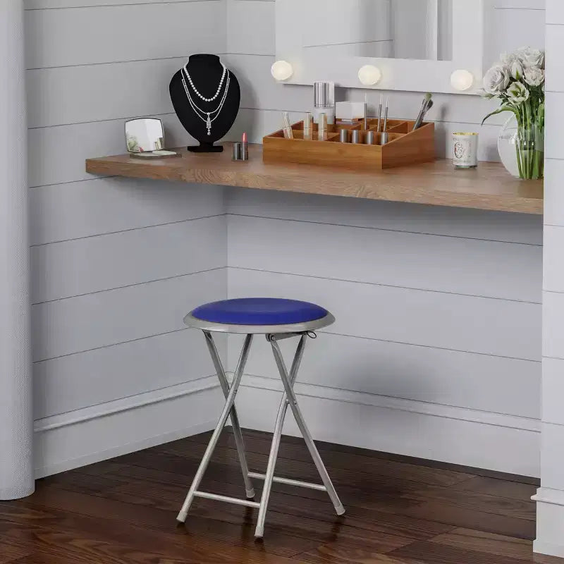 Tabouret pliant sans dossier Hasting Home de 45 cm avec capacité de 102 kg