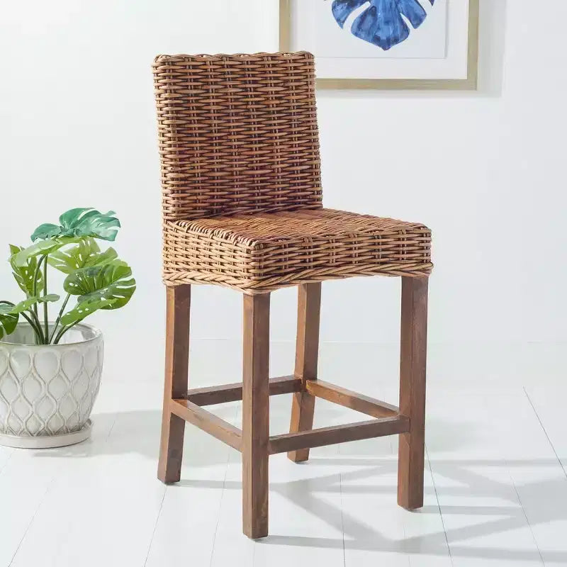 Tabouret de comptoir Tobie en rotin - BST6501 - Safavieh