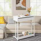 Bureau portable Lantine avec tiroirs, bureau mobile pour ordinateur portable avec roulettes, petit bureau debout pour bureau à domicile