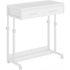 Bureau portable Lantine avec tiroirs, bureau mobile pour ordinateur portable avec roulettes, petit bureau debout pour bureau à domicile