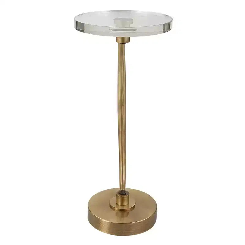 Table d'appoint ronde Waveney 11 1/2W en laiton antique Uttermost