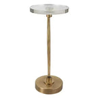 Table d'appoint ronde Waveney 11 1/2W en laiton antique Uttermost