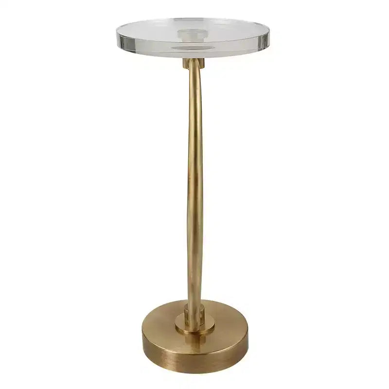Table d'appoint ronde Waveney 11 1/2W en laiton antique Uttermost