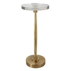 Table d'appoint ronde Waveney 11 1/2W en laiton antique Uttermost