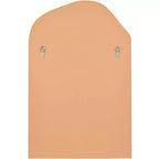 Miroir mural de courtoisie Noble Park Arch Top avec cadre en bois doré à bords biseautés de 66 cm de large pour salle de bain, chambre, salon, bureau à domicile