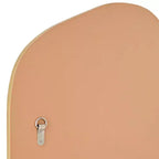 Miroir mural de courtoisie Noble Park Arch Top avec cadre en bois doré à bords biseautés de 66 cm de large pour salle de bain, chambre, salon, bureau à domicile